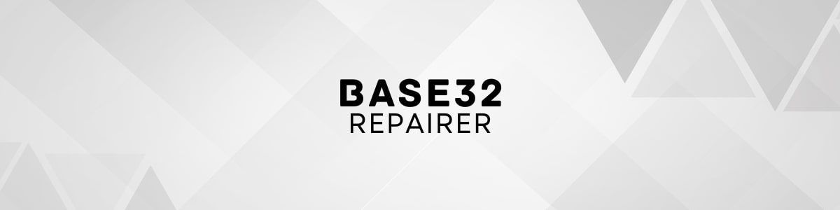 Base32 Repairer: Fix Your Corrupted Base32 Data